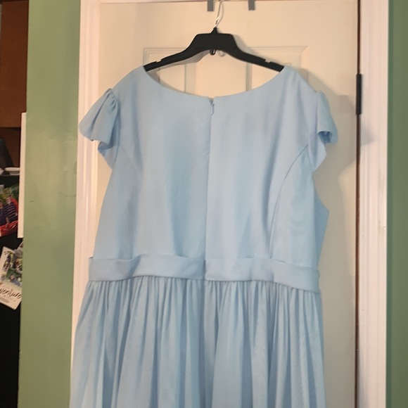 Azazie bridesmaid dress size A28 style ingrid color sky blue - Picture 6 of 7